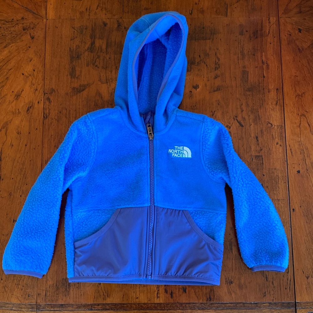 NWT - blue fleece North Face hooded jacket